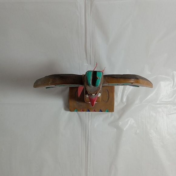 HS Quality Brann Hand Made Totem Pole Signed Numbered Vintage Tag Attached * - Picture 2 of 13